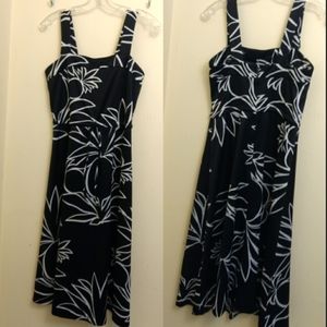 Black & White Strapped Dress